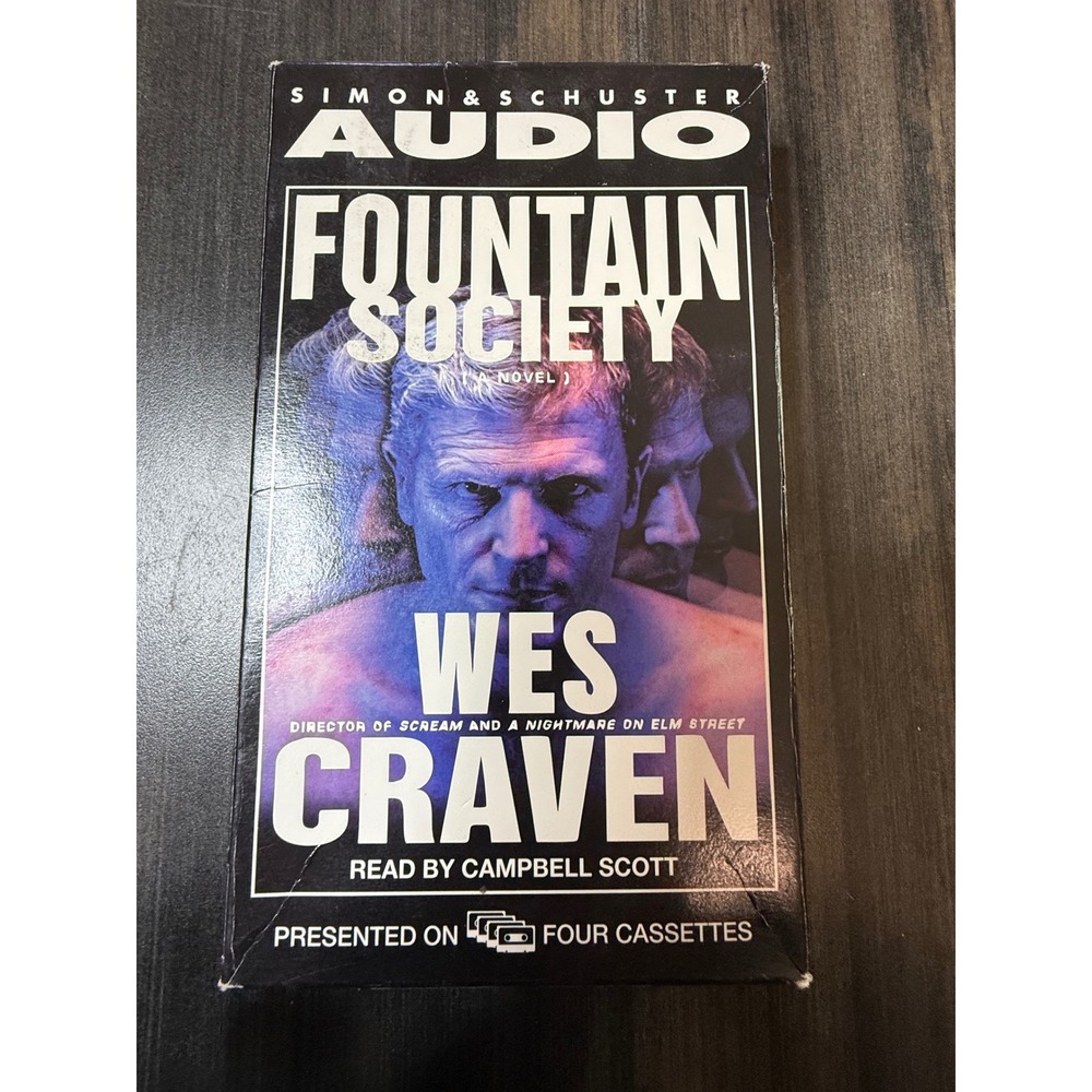 Fountain Society‎ Wes Craven Audio Book Campbell Scott Four Cassettes